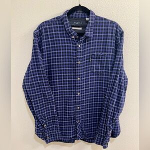 Paul Smith Mens Plaid Long Sleeve Classic Fit Button Down Shirt Size XL